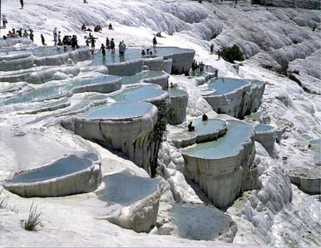 Pamukkale in Turkey is one of the most mysterious and healthiest places in the world