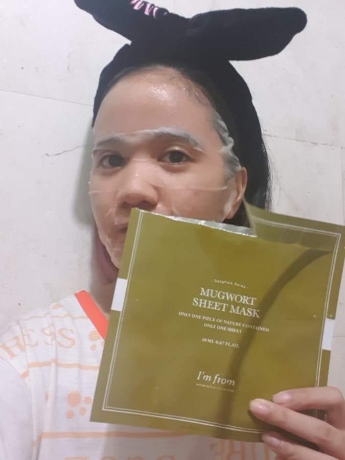 i'm from mugwort sheet mask review