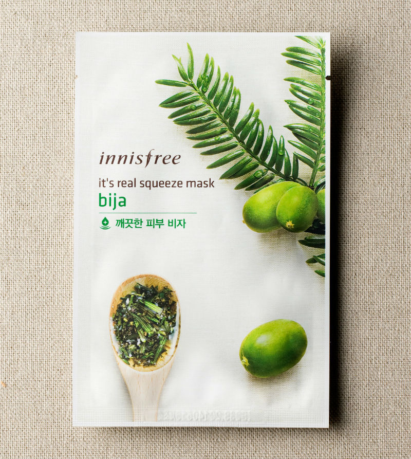 innisfree bija sheet mask review