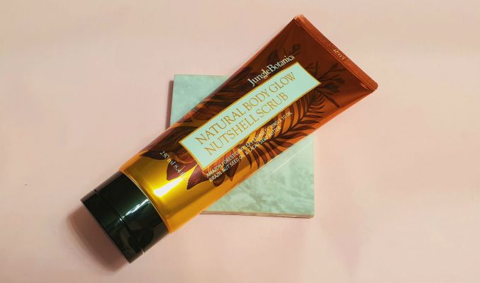 jungle botanics natural body glow nutshell scrub review