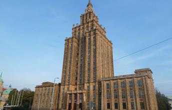 Latvian Academy of Science - Stalin's Birthday Cake is the Most Prominent Stalin Architecture building in the world