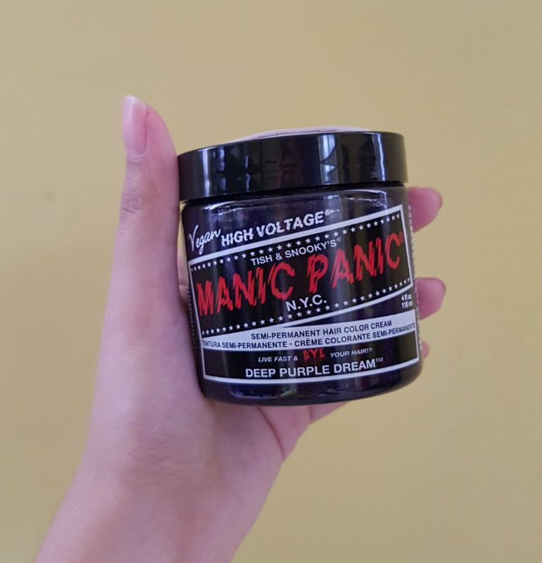 manic panic hair dye review - manic panic deep purple haze via stylevanity.com